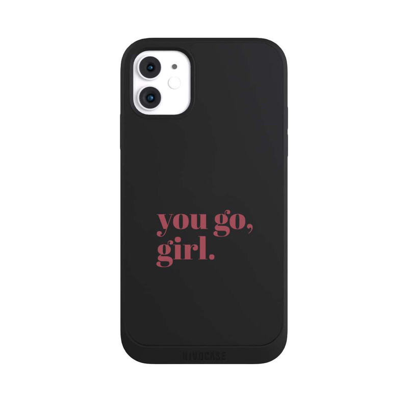 iPhone 11 NIVOpure You Go Girl Rosa Transparent