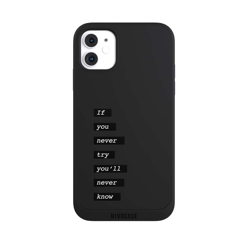 iPhone 11 NIVOpure If You Try Black Transparent