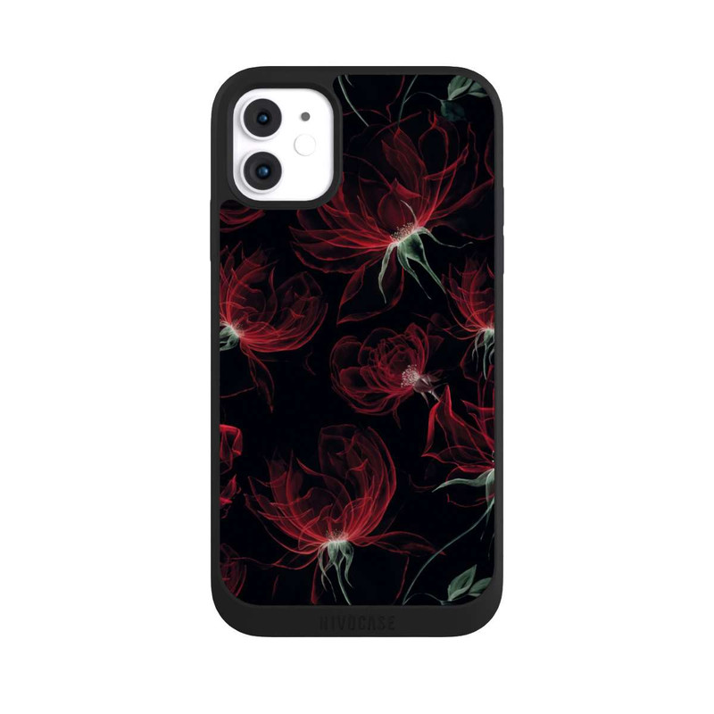 iPhone 11 NIVOpure Red Flowers Wallpaper