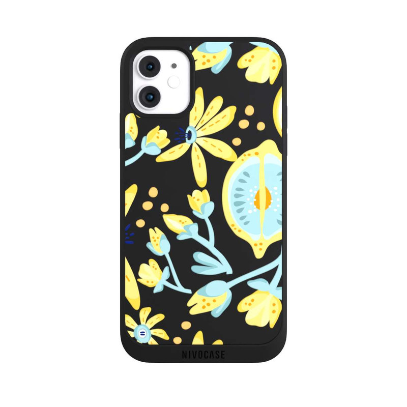 iPhone 11 NIVOpure Lemon Summer Pattern Transparent Yellow