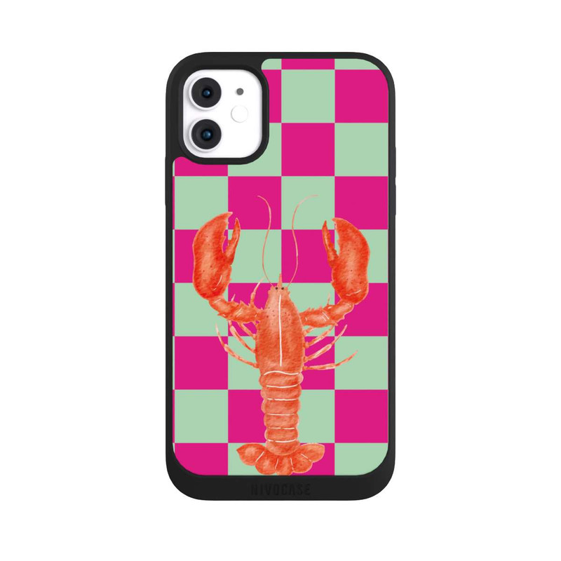 iPhone 11 NIVOpure Pink Checkers Lobster