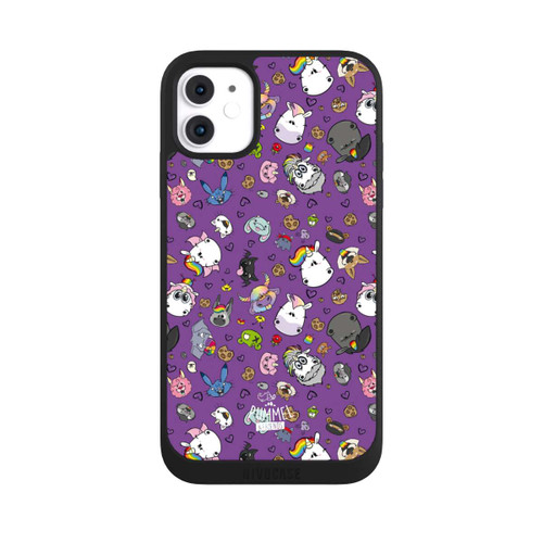 Apple iPhone 11 NIVOpure Muster Lila Hintergrund Pummeleinhorn