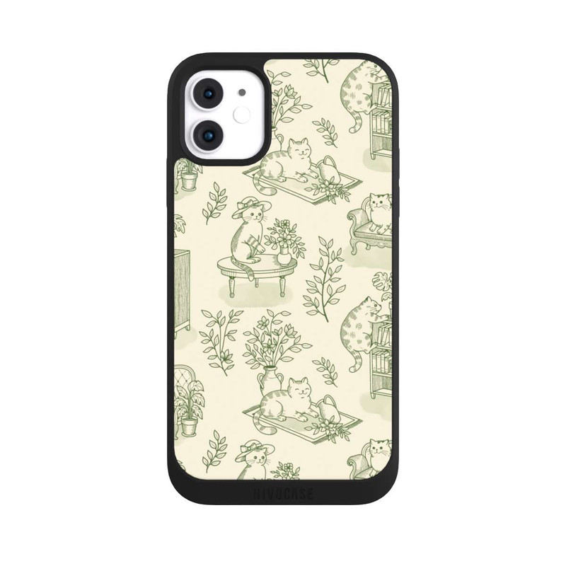 iPhone 11 NIVOpure Chonky Cats Toile de Jouy