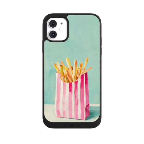 Apple iPhone 11 NIVOpure Retro Pommes Blau Watercolor