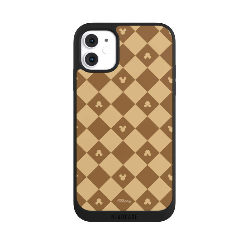iPhone 11 NIVOpure Mickey Pattern Beige Brown