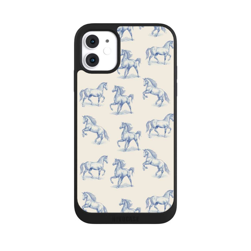 iPhone 11 NIVOpure Horses Pattern Toile de Jouy mit KI