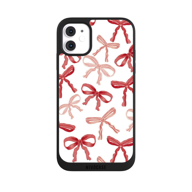 iPhone 11 NIVOpure Red Bows Pattern