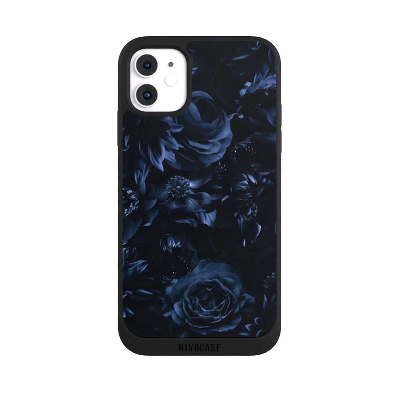 iPhone 11 NIVOpure Shadow Flowers Blue