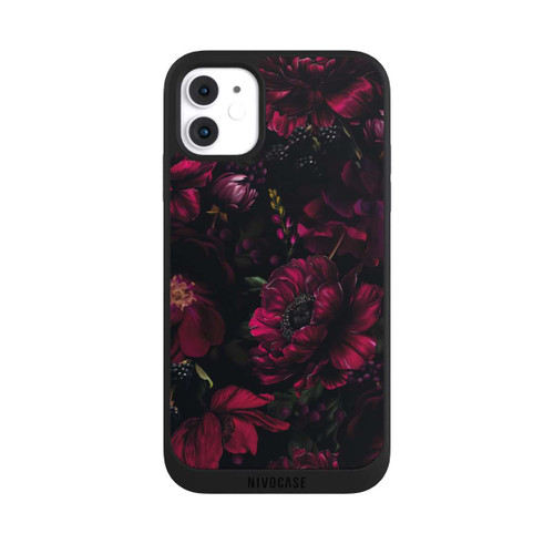 Apple iPhone 11 NIVOpure Dunkle Rote Blumen Liebe