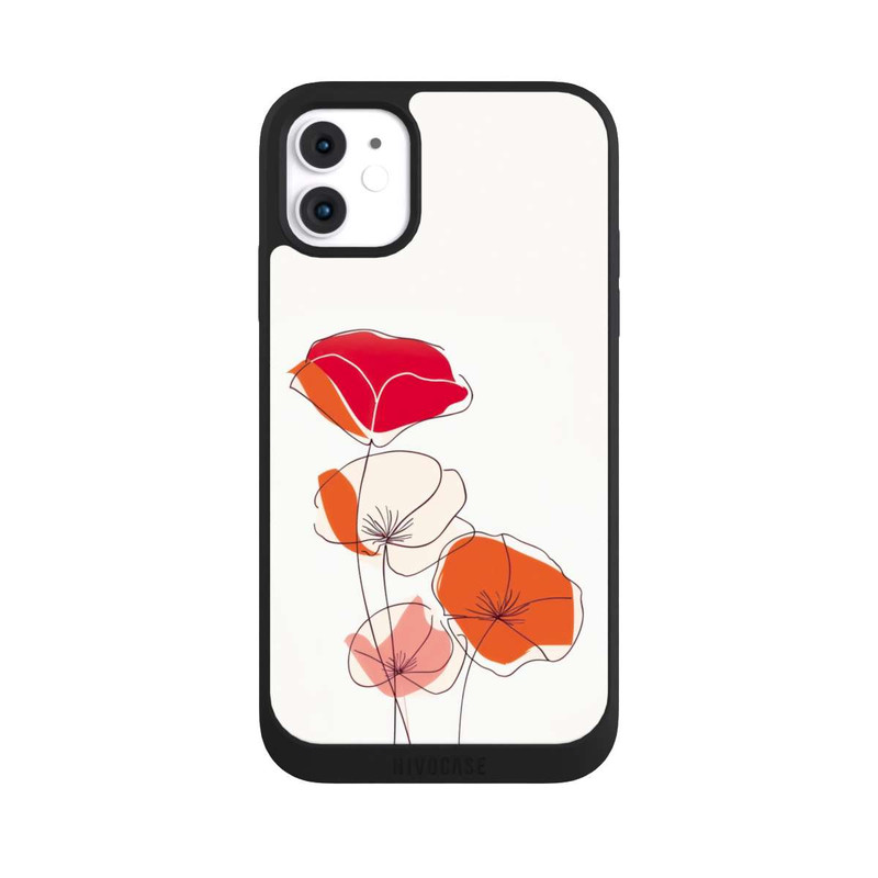 iPhone 11 NIVOpure Poppies Line Art