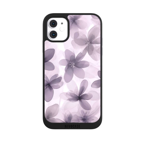 Apple iPhone 11 NIVOpure Fliederfarbenes Blumenmuster mit KI