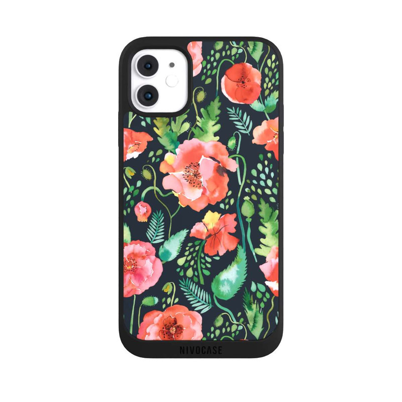 iPhone 11 NIVOpure Poppies Dark Wilderness