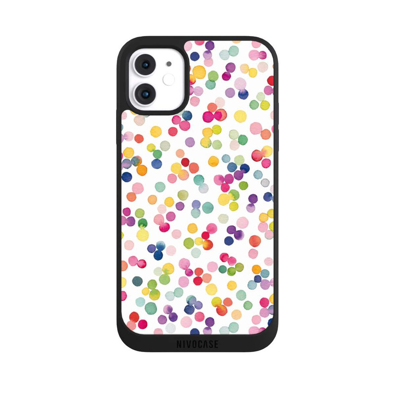 iPhone 11 NIVOpure Watercolor Dots Colorful