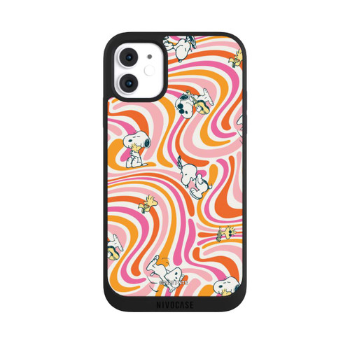 Apple iPhone 11 NIVOpure Peanuts Hippie Pattern Orange
