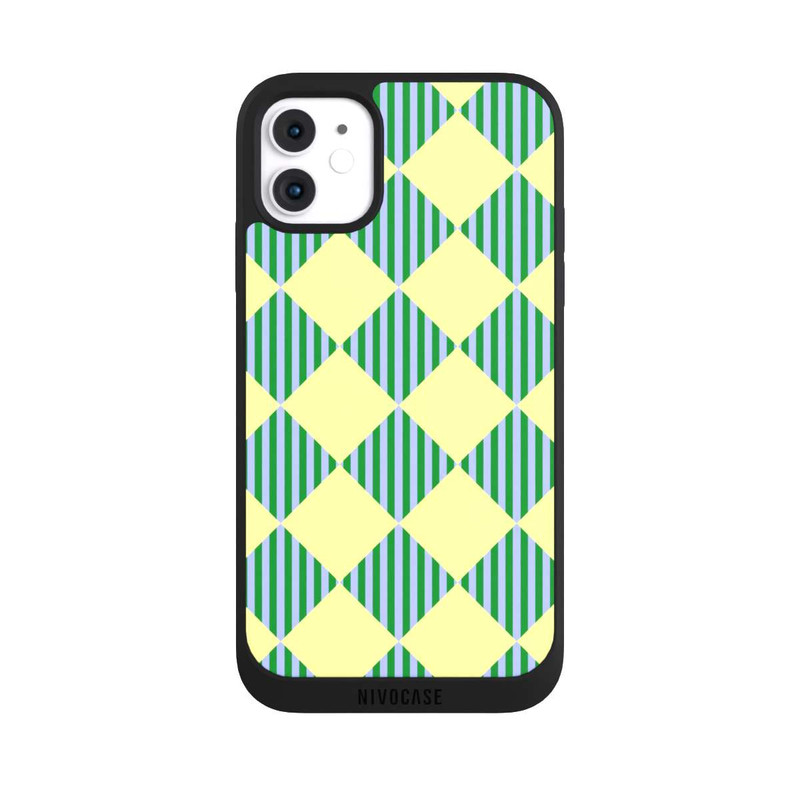 iPhone 11 NIVOpure Diamond Pattern Yellow Green