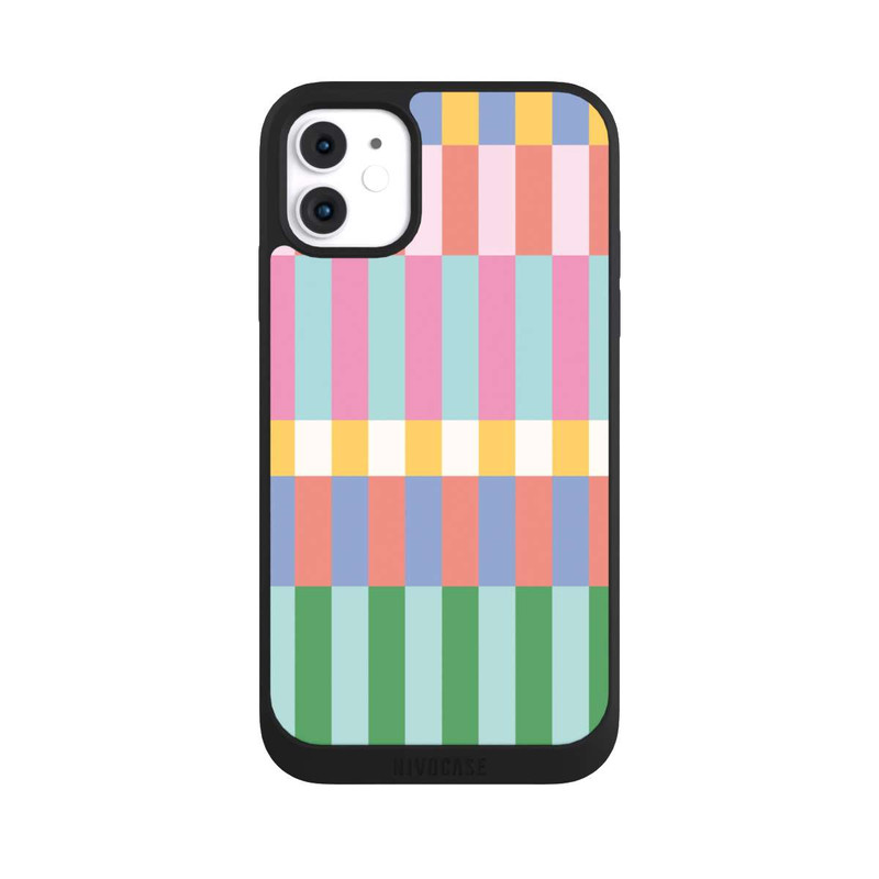 iPhone 11 NIVOpure Checked Theme Pastel