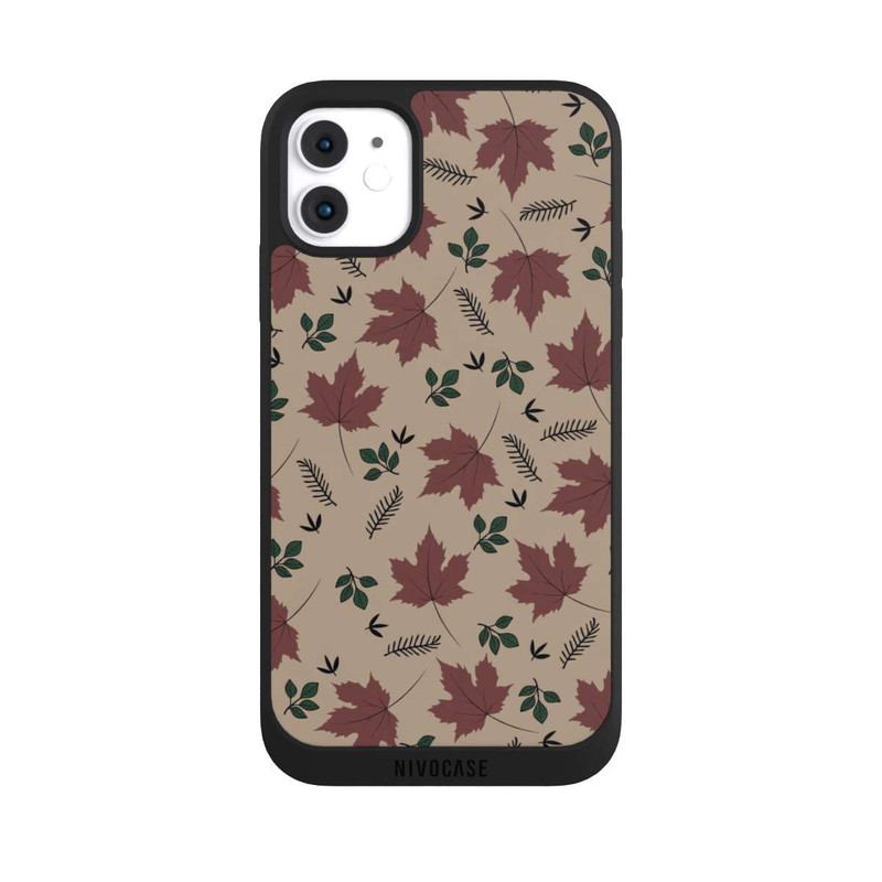 iPhone 11 NIVOpure Brown Leaves Falling Pattern