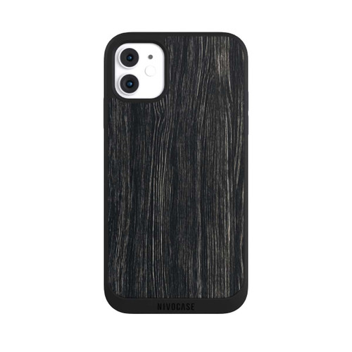 Apple iPhone 11 NIVOpure Dunkle Holzstruktur