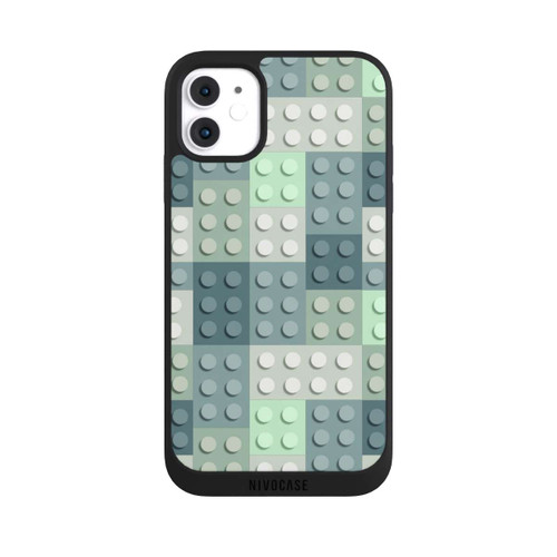 Apple iPhone 11 NIVOpure Green Blocks Pattern