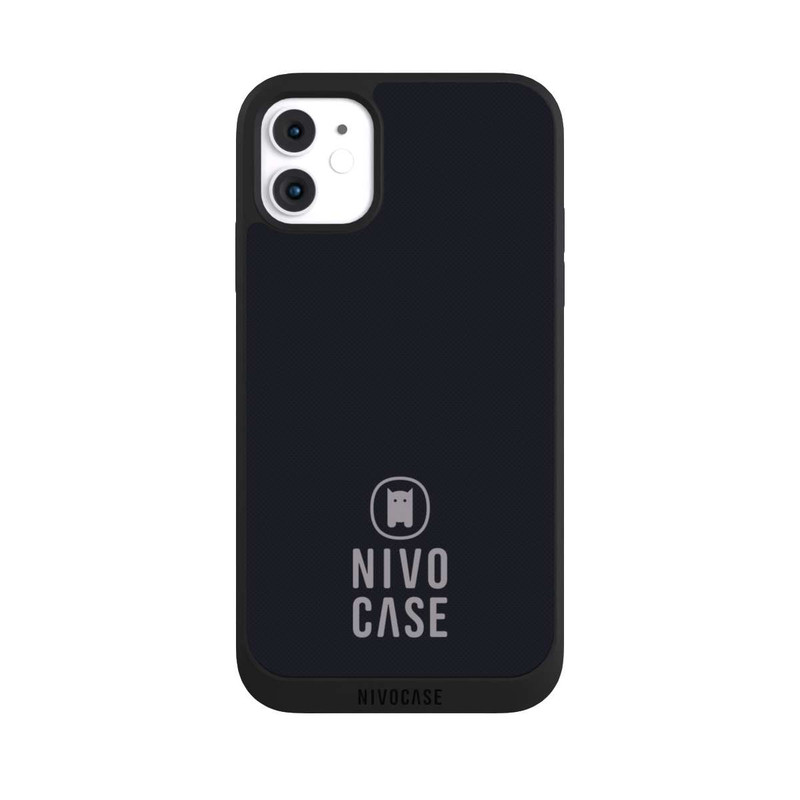 iPhone 11 NIVOpure Nivocase Logo Black Grey