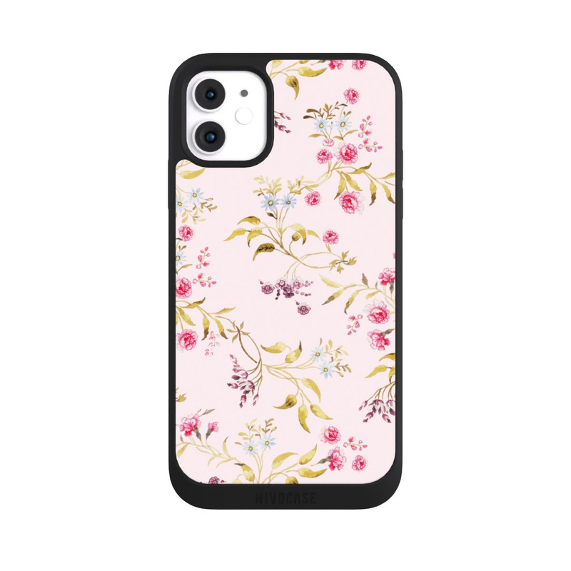 iPhone 11 NIVOpure Vintage Rosengarten Muster Rosa