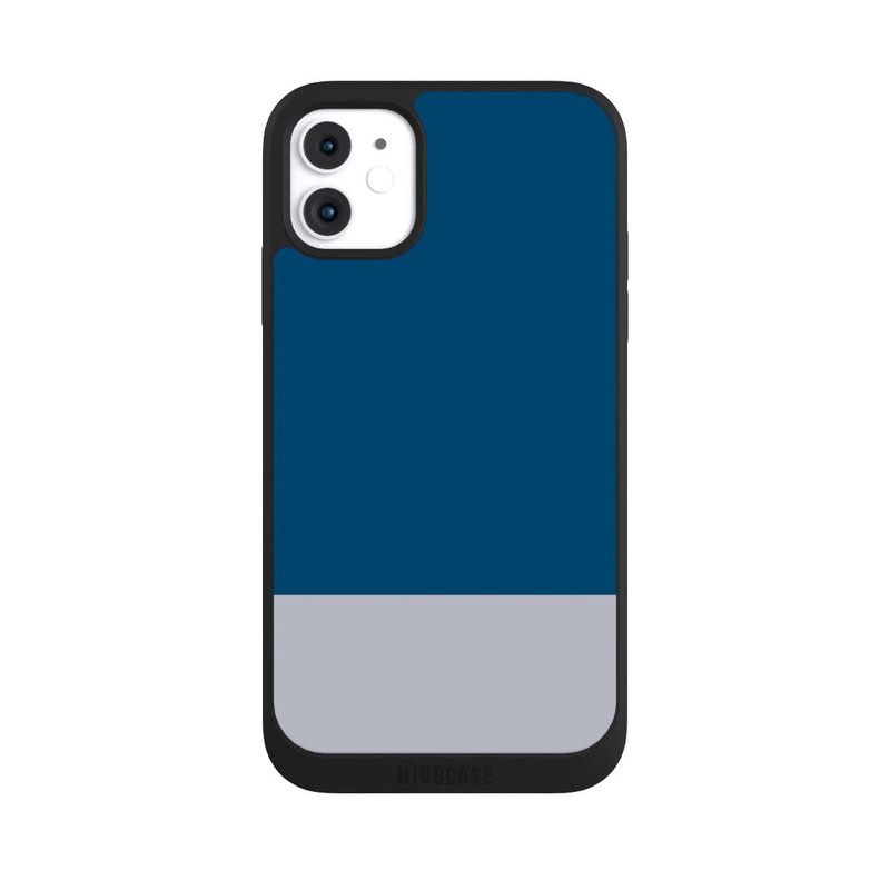 iPhone 11 NIVOpure Dunkelblau Grau Farbkombi