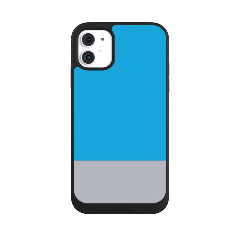 iPhone 11 NIVOpure Hellblau Grau Farbkombi