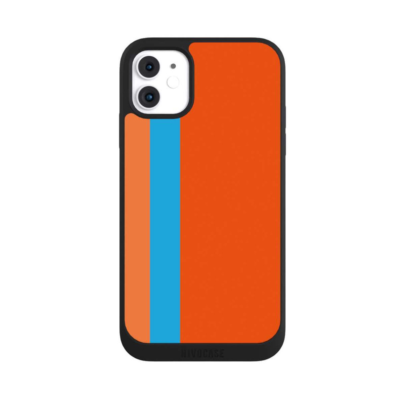 iPhone 11 NIVOpure Streifen Orange Blau