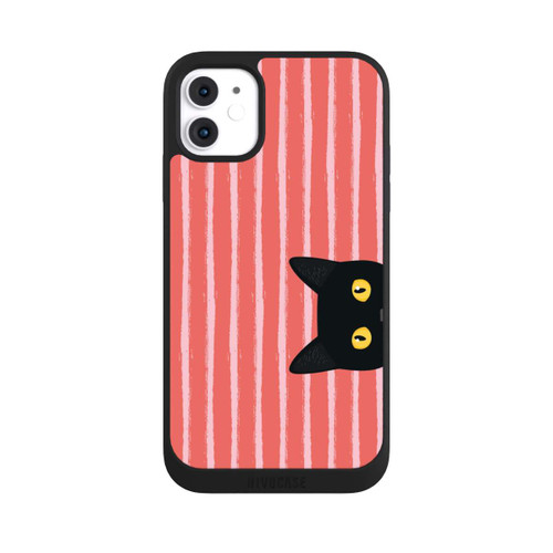 Apple iPhone 11 NIVOpure Schwarze Katze Gestreift Orange