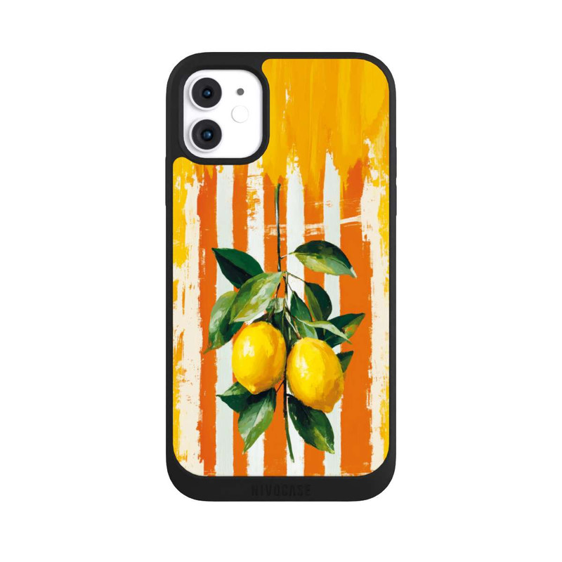 iPhone 11 NIVOpure Summer Lemons on Stripes with AI
