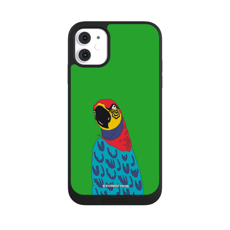 iPhone 11 NIVOpure Drei Fragezeichen und der Super-Papagei
