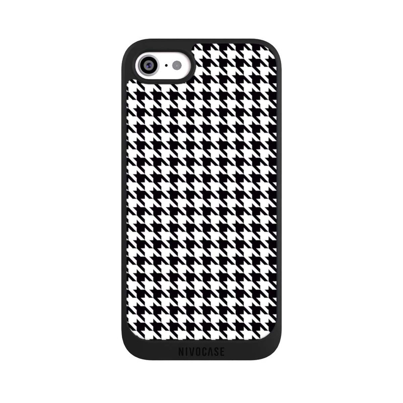 iPhone SE 2020 NIVOpure Houndstooth black-white
