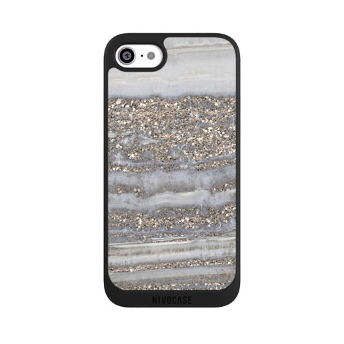 Apple iPhone SE (2020) NIVOpure White Glitter Marble Look