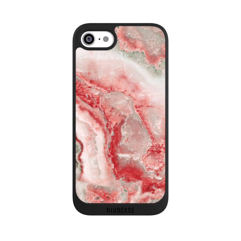 iPhone SE 2020 NIVOpure Red and White Marble