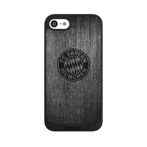 Apple iPhone SE (2020) NIVOpure Metalllook FCB Logo einfarbig