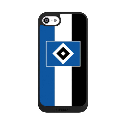 Apple iPhone SE (2020) NIVOpure HSV Streifen - Blau-Weiß-Schwarz