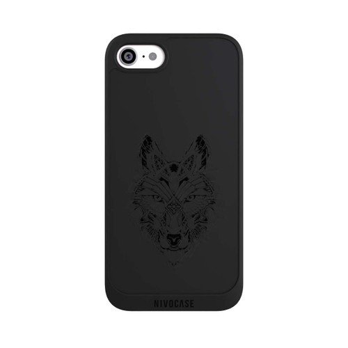 Apple iPhone SE (2020) NIVOpure Wolf Mandala ohne Hintergrund