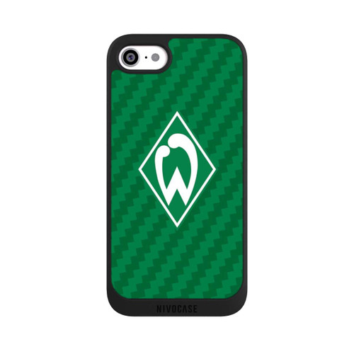 Apple iPhone SE (2020) NIVOpure Carbonlook - Werder Bremen