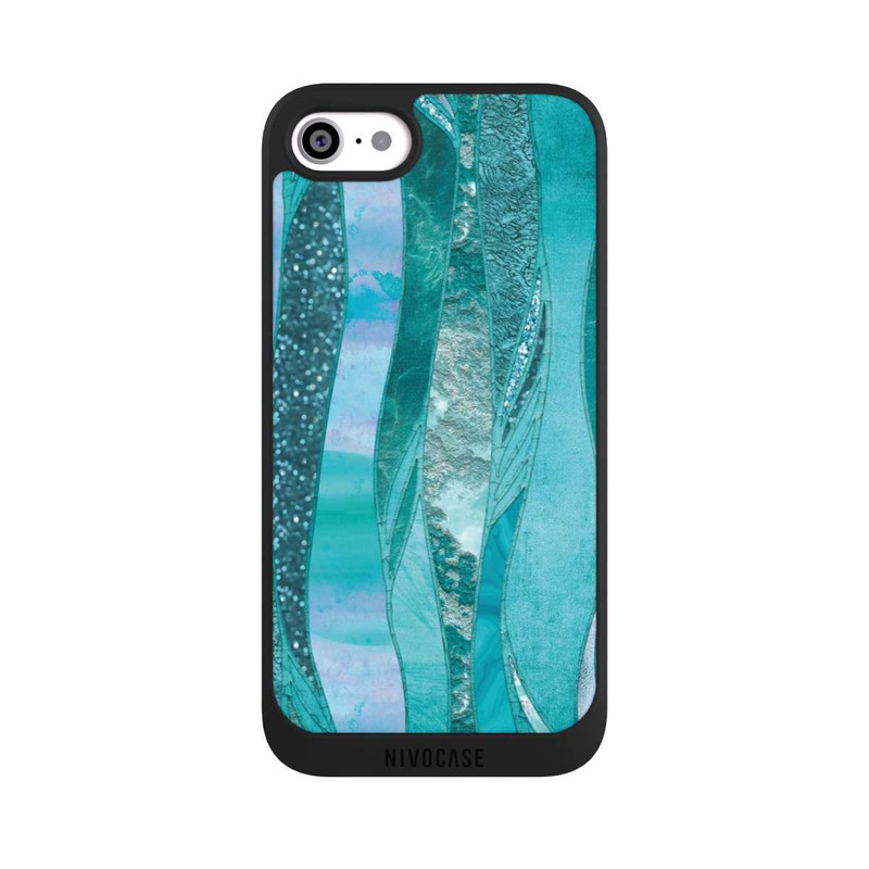 iPhone SE 2020 NIVOpure Blue Glamour Glitter Look