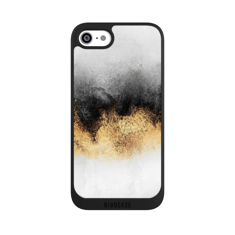 iPhone SE 2020 NIVOpure Grauer Himmelstaub Golddruck