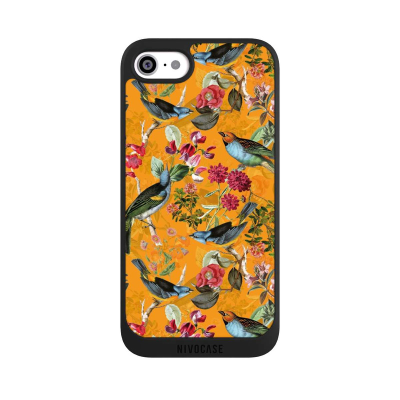 iPhone SE 2020 NIVOpure Tapete mit Vögeln und Blumen