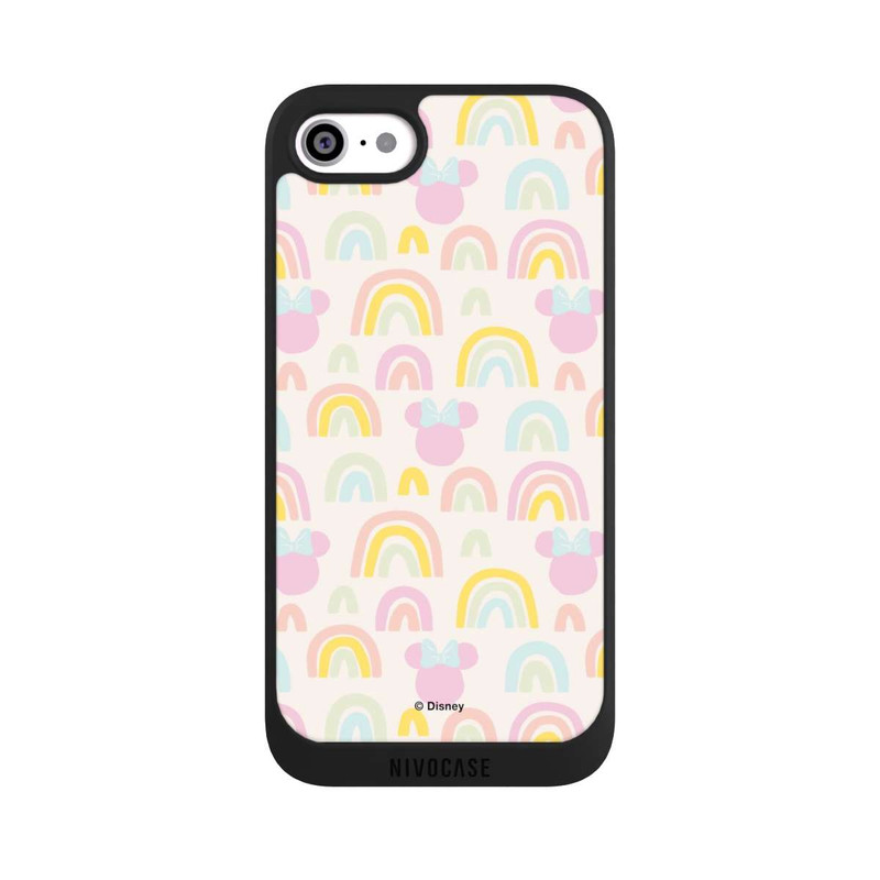 iPhone SE 2020 NIVOpure Minnie Motif arc-en-ciel