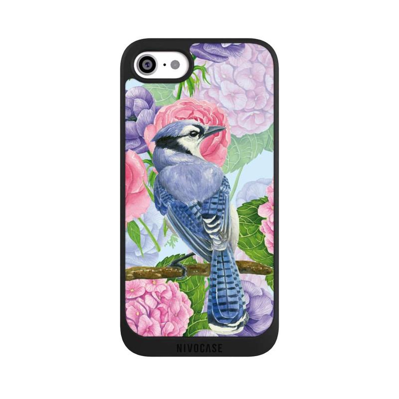 iPhone SE 2020 NIVOpure Blue Jay & Flowers