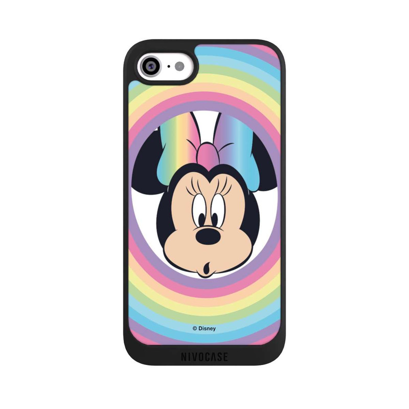 iPhone SE 2020 NIVOpure Minnie Arc-en-ciel Rond