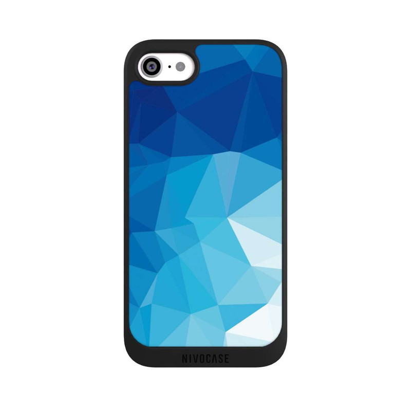 iPhone SE 2020 NIVOpure Polygonal Mosaic Blue