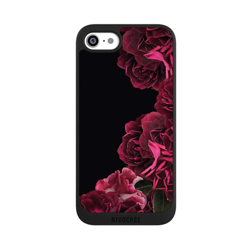 Apple iPhone SE (2020) NIVOpure Roses Vintage sur Fond Noir