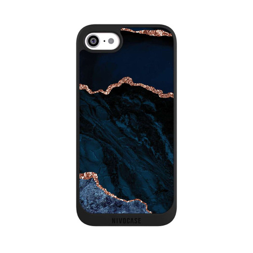 Apple iPhone SE (2020) NIVOpure Nacht Blau Marmor Landschaft