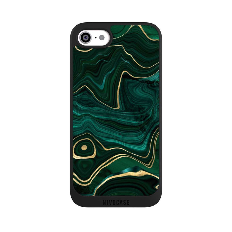 iPhone SE 2020 NIVOpure Malachite gold print