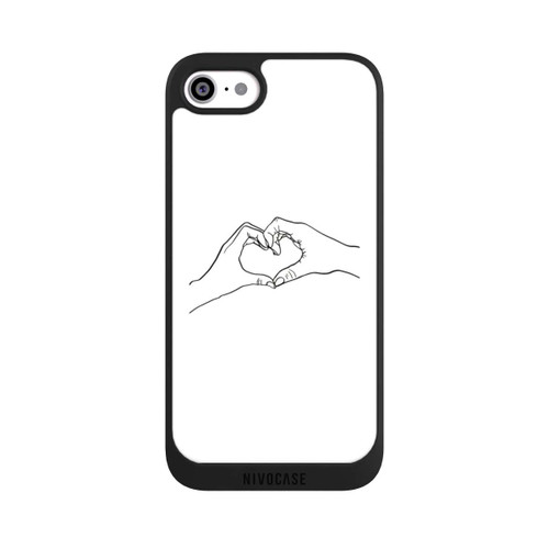 Apple iPhone SE (2020) NIVOpure Line Art mains d'amour
