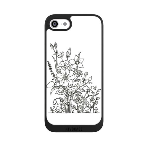Apple iPhone SE (2020) NIVOpure Flowers Line Art